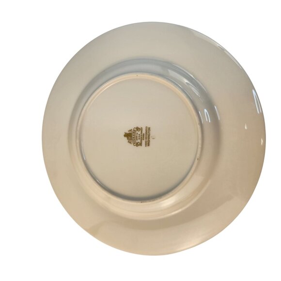 Vintage Pickard Washington Plate, Navy Gold Rim Fine China, Collectible Hand Dec - Picture 7 of 7